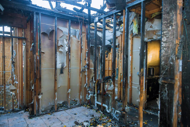 Professional Fire Damage Repair technician working in King of Prussia, PA